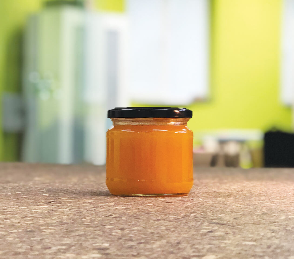 jar with herbal honey from veselina dimitrova
